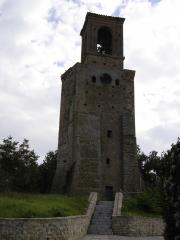 Borgo medievale di Papiano, torre campanaria con orologiofine XIII sec.